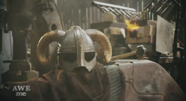 Blacksmiths Forge Skyrim Helmet, Shoot At It