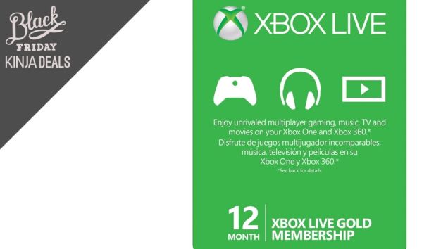 Pick Up a Year of Xbox Live Gold for Just $36 Right Now
