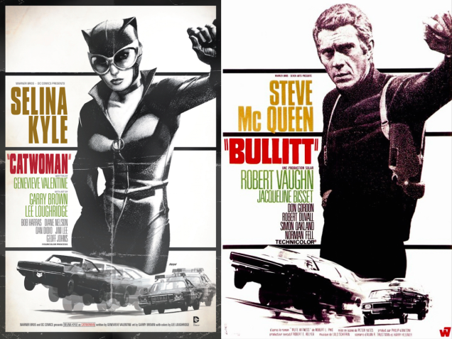 Your Favorite DC Superheroes, Drawn Into Famous Movie Posters