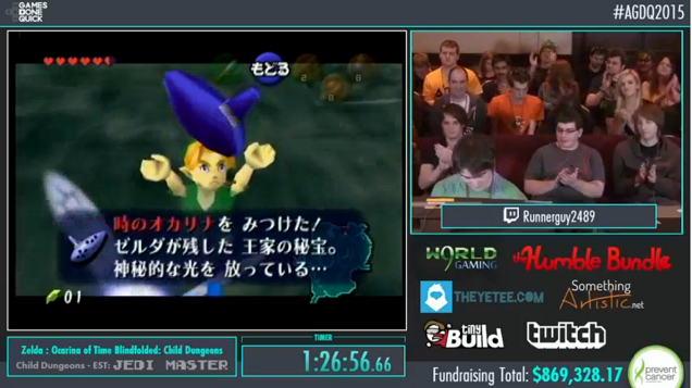 Guy Beats Ocarina of Time's First Three Dungeons With A Blindfold On