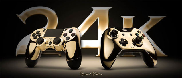 24 Karat Gold PS4 And Xbox One Controllers Are Dumb, Almost Sold Out