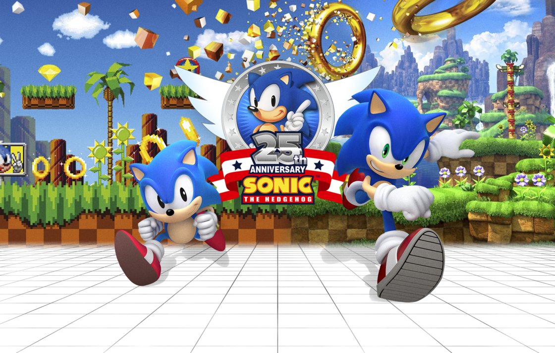 sonic 25th anniversary   wallpaper by nathanlaurindo-d9nxpiz