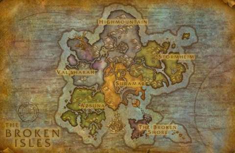 The Broken Isles houses five zones