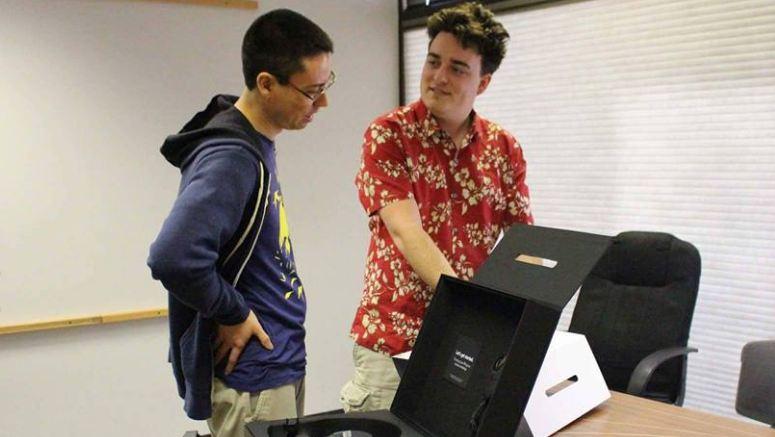 Luckey hand-delivering the first consumer Rift unit early this year