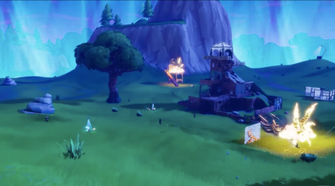 Players can build structures and change a game of Fortnite: Battle Royale.
