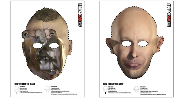 Broken Game Faces Inspire Awesome Halloween Masks