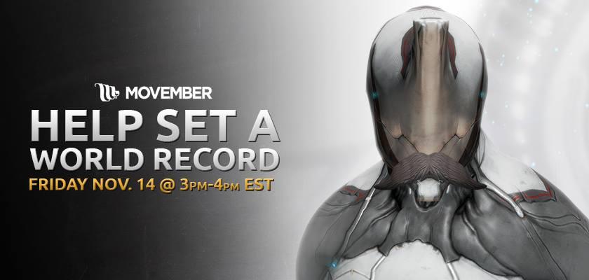 Warframe Going For Mustache-Themed World Record
