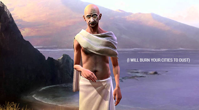 Why Gandhi Is Such An Asshole In Civilization