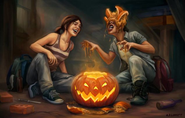 Even in a nightmarish future, you can still celebrate Halloween.