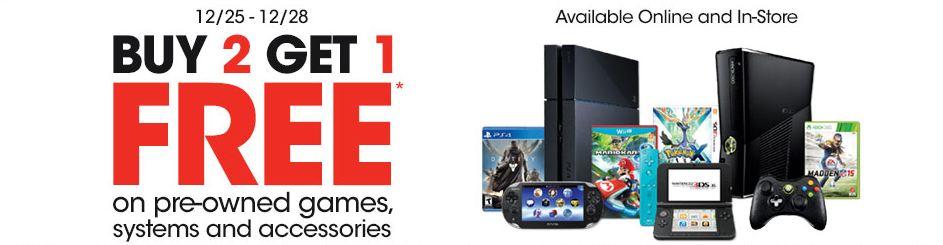GameStop Offering Buy 2, Get 1 Free Deal