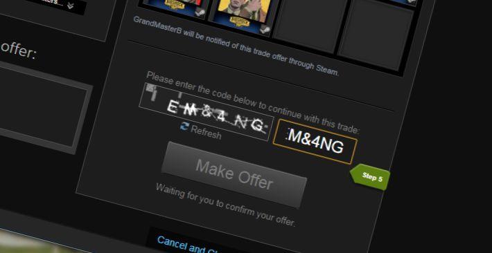 Steam Trading Now Checks if You're Human With CAPTCHA