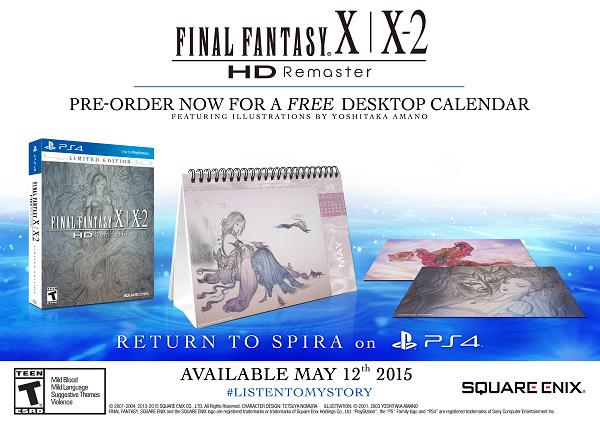 Final Fantasy X / X-2 HD Remaster Coming to PS4 on May 12