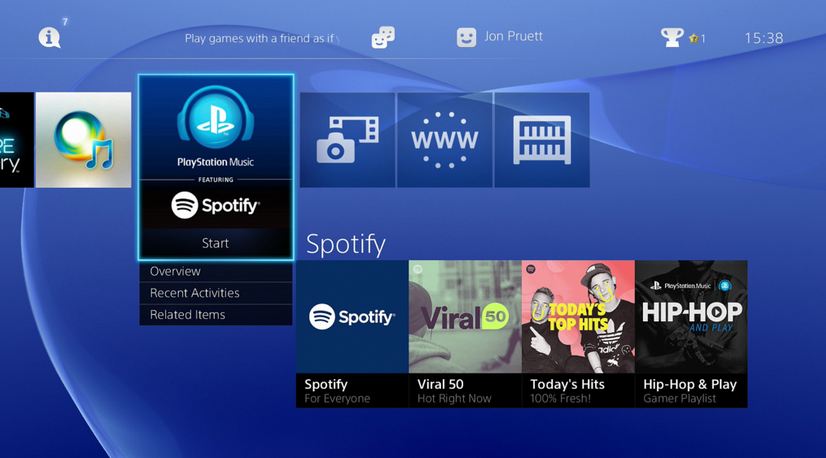 PS4 Music Streaming Through Spotify Goes LIve