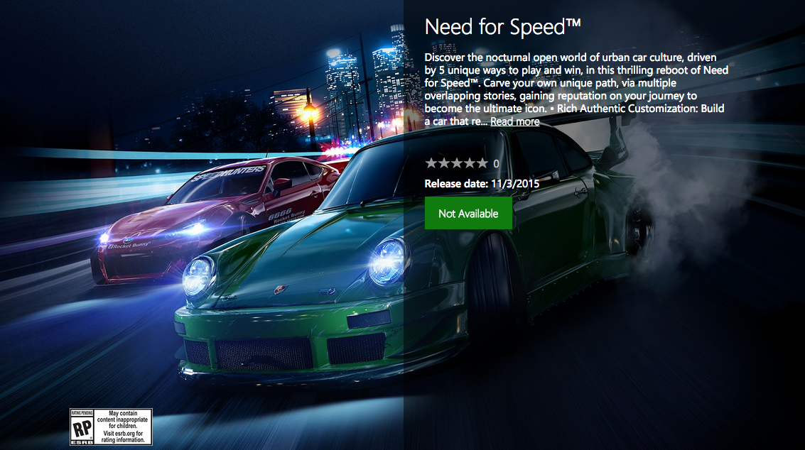 Need For Speed Reboot Release Date Listed
