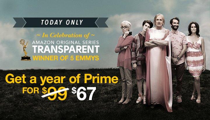 Get Amazon Prime for Just $67