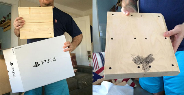 Boy Opens Christmas PlayStation 4, Finds A Block Of Wood With A Dick On It