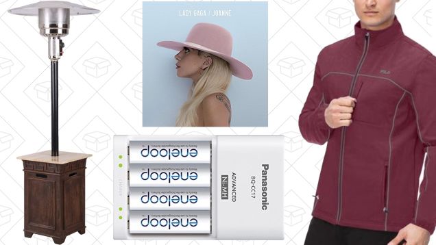 Today's Best Deals: Lady Gaga, Eneloop Batteries, Patio Heaters, and More