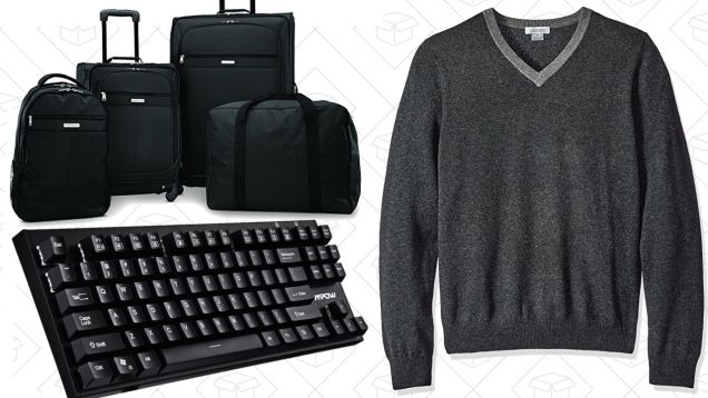 Today's Best Deals: Mechanical Keyboards, Affordable Luggage, Cashmere, and More