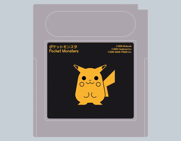 Pokémon cartridge designs by Dan Clarke.