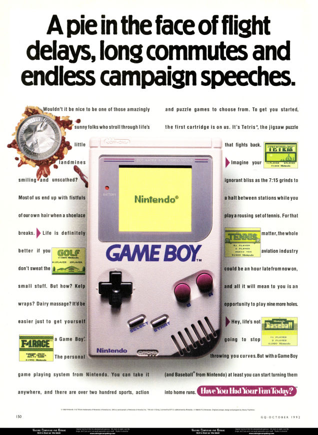 Ah, to be living in simpler times.