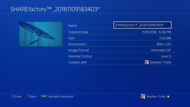You Can Now Make GIFs On The PS4