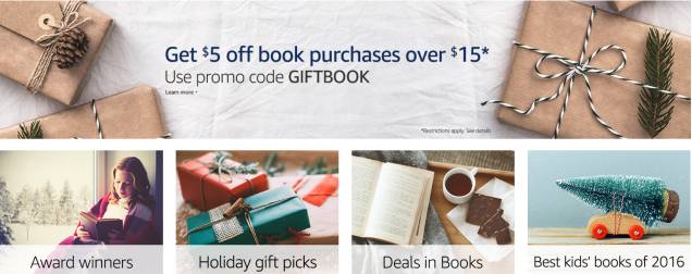 Crack Open A New Book–Any Book–With Amazon's $5 off $15 Sale
