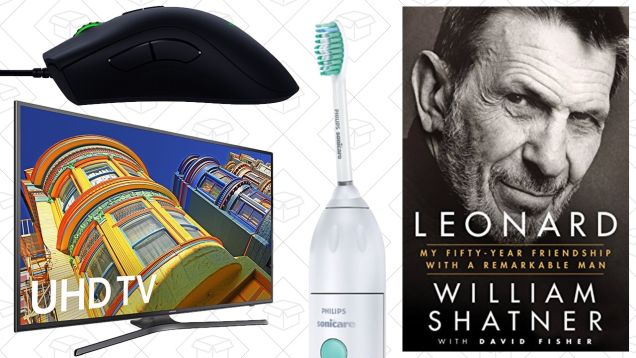 Today's Best Deals: 4K Samsung, Kindle Ebooks, $20 Sonicare, and More