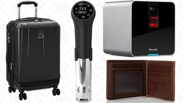 Today's Best Deals: Holiday Luggage Sale, Sous-Vide, Pet Supplies, and More