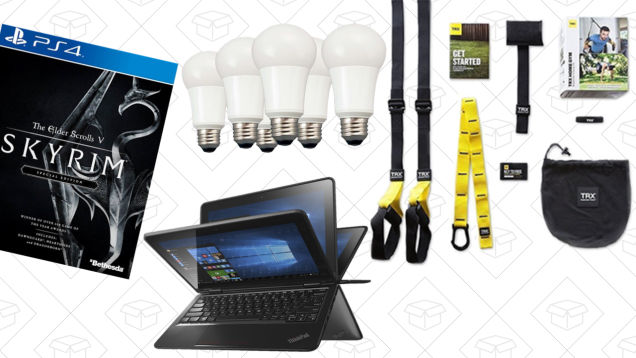 Saturday's Best Deals: Thinkpad Yoga, TRX Training System, LED Bulbs, and More