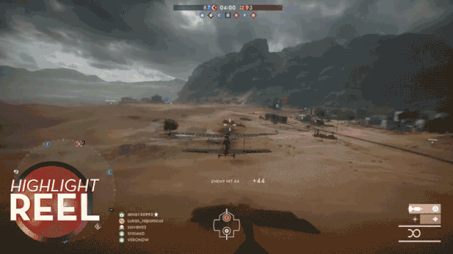 Battlefield Pilot Gives Enemy Soldier A Biplane Haircut