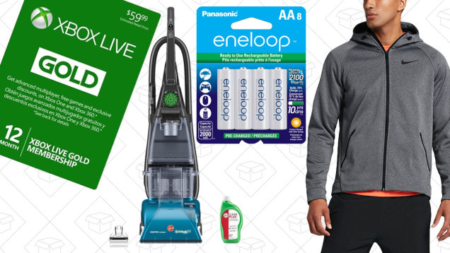 Today's Best Deals: Athleticwear, Rechargeable Batteries, Hoover SteamVac, and More
