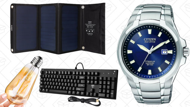 Today's Best Deals: Valentine's Day Watches, LED Lighting, Solar Chargers