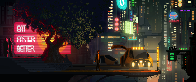 A Very Pretty Cyberpunk Video Game