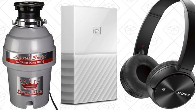Today's Best Deals: External Storage, Waste King, Sony Bluetooth Headphones, and More
