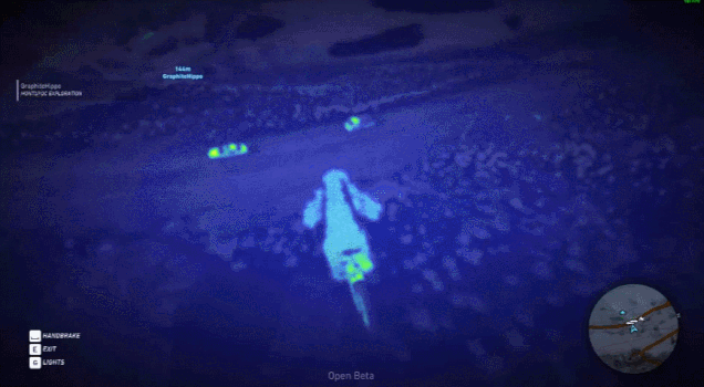 This is what it looks like when the Ghost Recon Wildlands open beta launches you across a ravine int