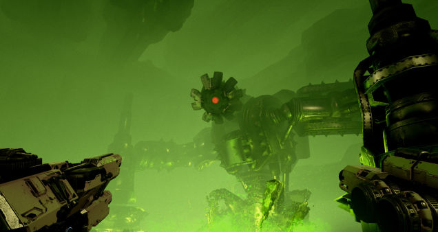 Mothergunship is a game that mixes over-the-top first-person shooting and bullet hell projectile avo