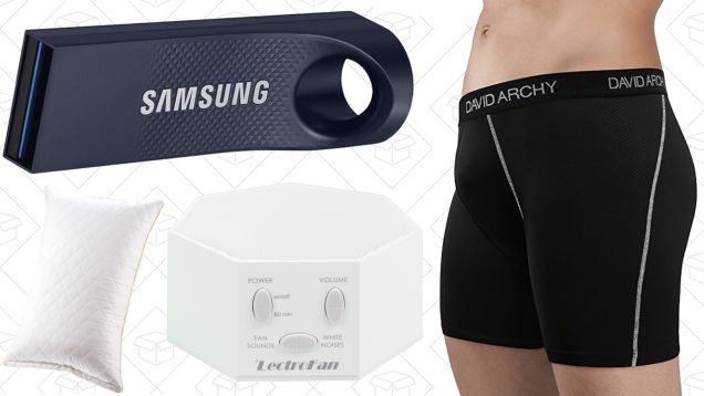 Saturday's Best Deals: Mesh Boxer Briefs, Memory Foam Pillows, White Noise, and More