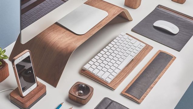 Adorn Your Desk in Walnut and Leather with Grovemade