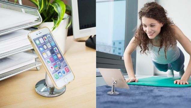 This $12 Desk Stand Holds Your Phone With the Power of Magnets