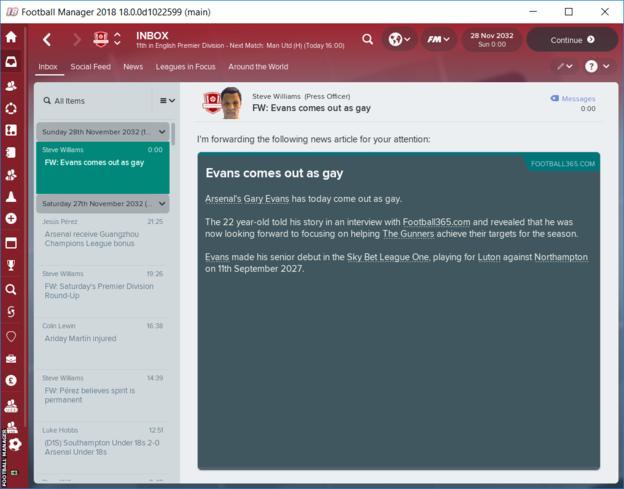 Football Manager 2018 Allows Players To Come Out As Gay