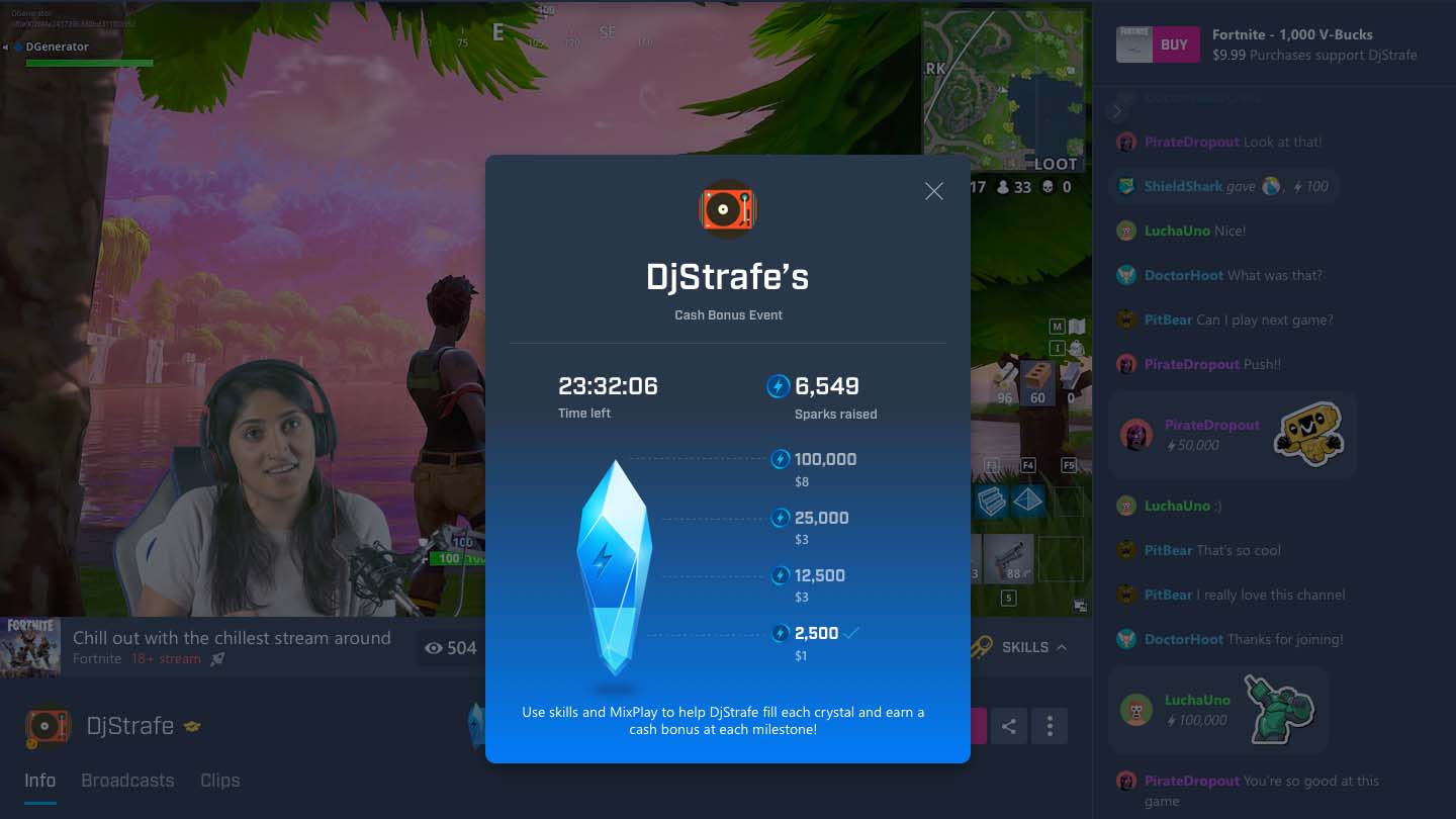 Microsoft Mixer jazzes up its live streams with new currencies and animations