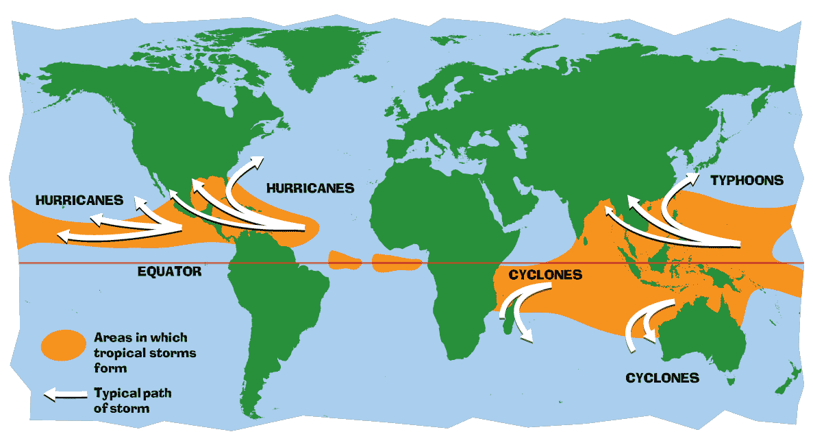 Tropical storms
